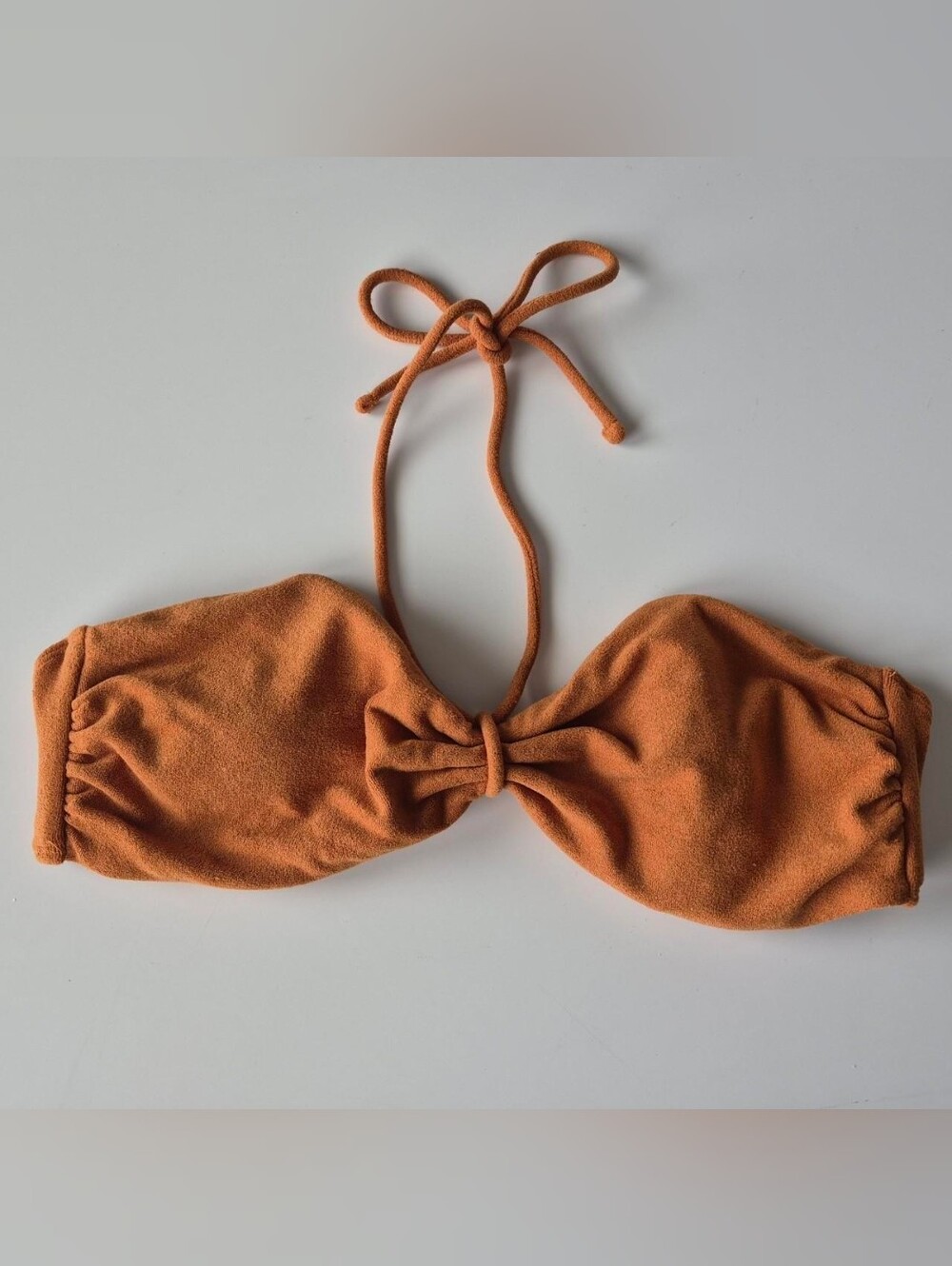 Rust Halter Bandeau Bikini Top